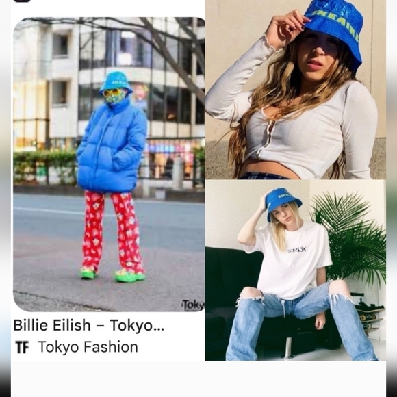 IKEA Limited Edition KNORVA Bucket Hat Blue Line New - Picture 8 of 8